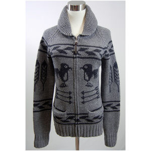 TNA ARITZIA Cowichan Sweater Cardigan Sea to Sky